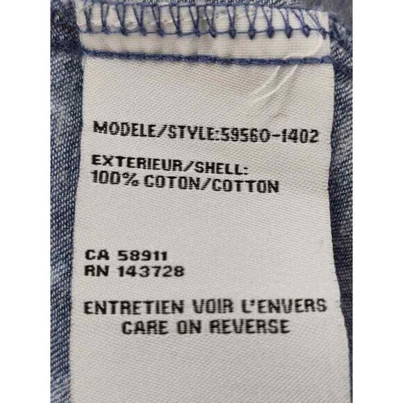 Tribal Blue smocked off the shoulder top in medium Long Sleeve Geometric Print - Picture 5 of 5